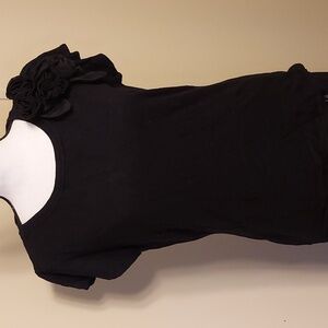 Cato Elegant Black Sweater With Floral Motif